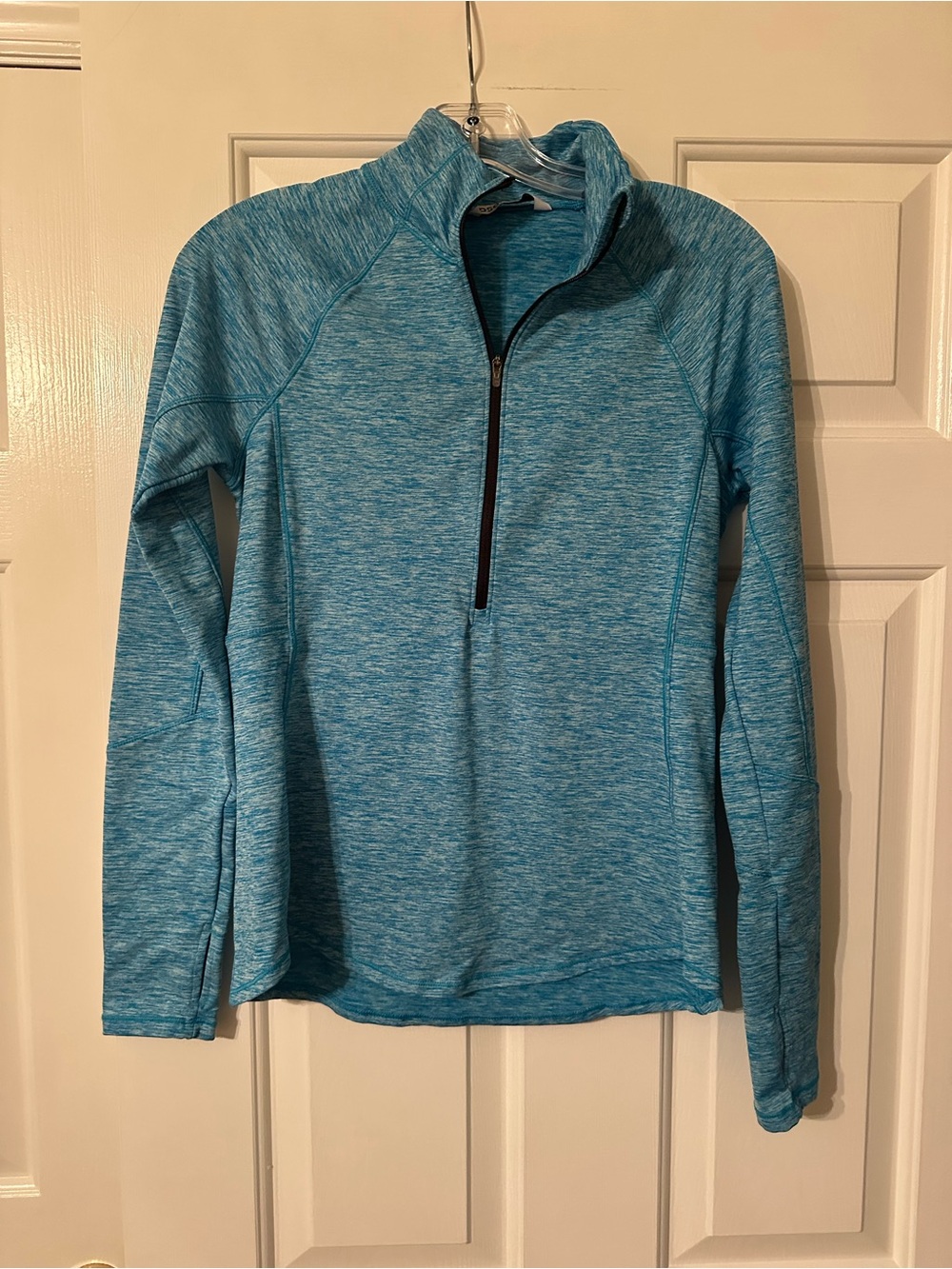 DSG Aqua Heather Half-Zip Performance Pullover